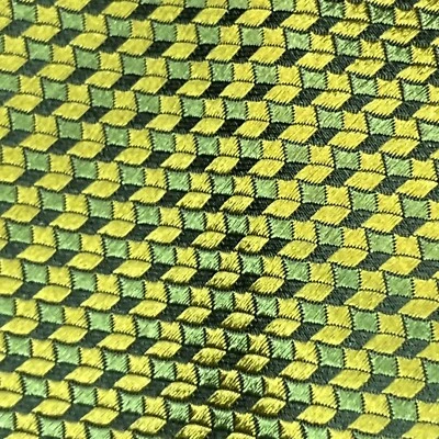 £165 CORBATA DE SEDA ESTILO MICRO ESPINA DE ARENQUE AMARILLA HECHA EN ITALIA Y3 Foto 1 de 4