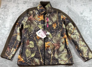 WFS Burly Girl Hunting Jacket Womens XL Green Brown Camo Pink Accent Zip Up NWT - Picture 1 of 7
