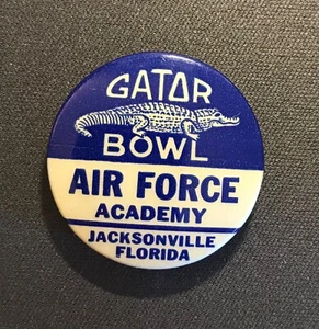 Air Force Academy Gator Bowl Original Vintage Button. 1". - Picture 1 of 3