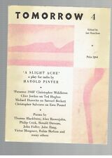 TOMORROW 4 magazine Harold Pinter play first publication
