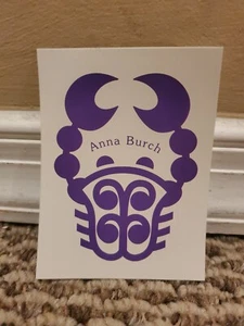 Anna Burch White/Blue Sticker 3'' x 4'' Indie Band Indie Rock - Picture 1 of 1