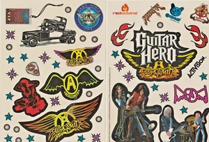 Activision Guitar Hero Aerosmith Aufkleber, Set mit 3 Blättern - Bild 1 von 1