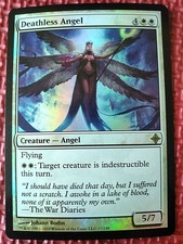 MtG Foil DEATHLESS ANGEL 17/248 Rise of the Eldrazi RoE WORLDWIDE Magic NM/NM+