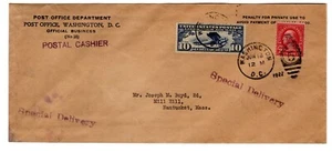 C10 Lindbergh Spirit of St Louis 1927 FDC - Post Office Dept Penalty - Picture 1 of 2