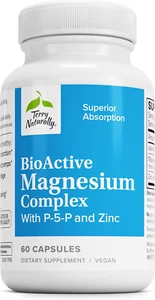 Bioactive Magnesium Complex - 60 Capsules - with Vitamin B6 & Zinc - Non-Gmo, Ve - Picture 1 of 12