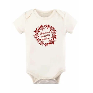 Tenth & Pine Bio Baumwolle Body Einteiler Größe 3-6 Monate GOTS - Mistelzweig NEU - Bild 1 von 3