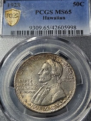 1928 MS65 PCGS Hawaiian Half Dollar - Image 1 of 4
