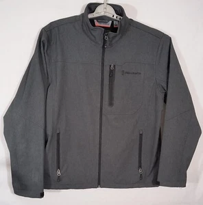Free Country Jacket Mens Large Gray Hard Shell Full Zip Zip Up Pockets Athletic - Picture 1 of 8