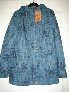 Ladies Mantaray Hooded Blue Waterproof Jacket Size 10 BNWT - Picture 1 of 6