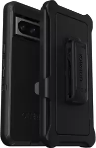 Black Case for Google Pixel 7 OtterBox Defender Series Cover + Holster - Picture 1 of 6