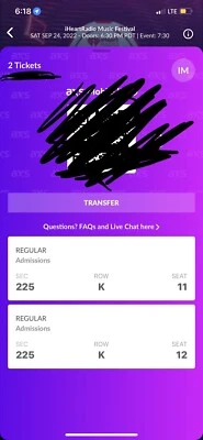 iheartradio music festival Tickets - Image 1 of 2