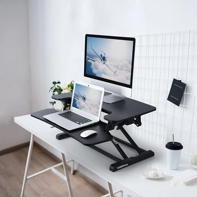 FLEXISPOT Black 30" AlcoveRiser Height Adjustable Desk Converter