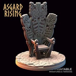 Figura Trono del Rey Vikingo, Asgard Rising Miniatures, Juegos de Mesa RPG - Imagen 1 de 2