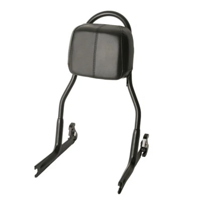 Black Detachable Sissy Bar Backrest Fit For Harley Softail Deluxe Fat Boy FXSTB - Image 1 of 4