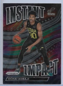 Ochai Agbaji Rookie Card 2022-23 Panini Prizm Instant Impact Insert - Picture 1 of 2