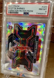 2021-22 Prizm (PSA 8) "Silver" - Scottie Barnes - Rookie Variation (SP) - #320 - Bild 1 von 2
