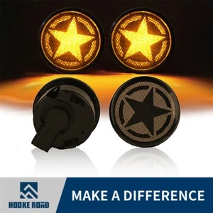 Pair Five Star LED Smoked Lens Turn Signal Lights for 2007-2018 Jeep Wrangler JK - Picture 1 of 8