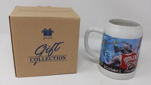 1997 MICHAEL JORDAN Avon Collection Commemorative Tankard Stein Ceramic Mug New - Picture 1 of 7