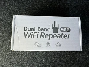 WiFi Range Extender Repeater 1200Mbps Wireless Amplifier Router Signal Booster - Picture 1 of 9