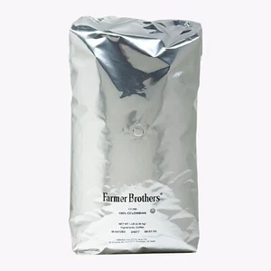 Farmer Brothers 100% Colombian Whole Bean Coffee, 5lb Bag #117395, Replaces 3387 - Picture 1 of 10