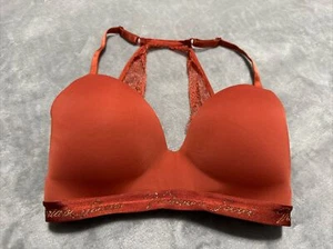 Reggiseno Victoria's Secret marrone t-shirt leggermente foderato senza fili racerback taglia: 32DDD - Foto 1 di 7