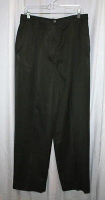 (B-F)(EM) Liz Claiborne® Sport Shimmery Shiny Green Pants Slacks - Size 14 - Image 1 of 4