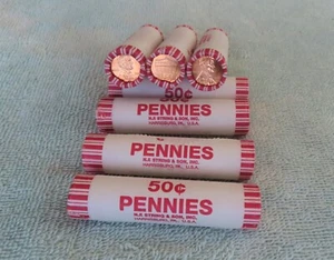 2013-D **Original Bank Wrapped ** Uncirculated Lincoln Cent Roll - OBW Penny's - Picture 1 of 7