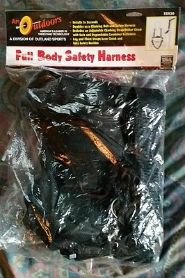 API Outdoors Full Body Safety Harness Black adjustable nylon, FSH30 *BRAND NEW* - Image 1 of 3