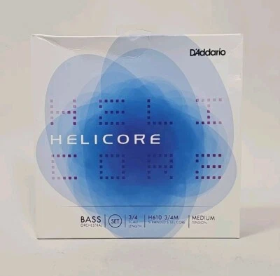 D'Addario Helicore H610 3/4 Medium Orchestral Double Bass Strings Set of 4 - Image 1 of 4