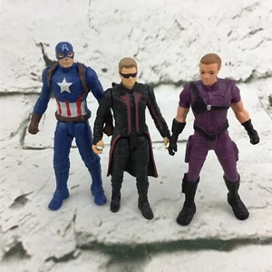 Marvel Avengers Mini 3” Action Figures Lot Of 3 Captain America Hawkeye 2016 - Picture 1 of 6