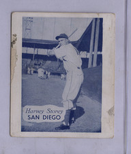1949 Hage's Dairy Harvey Storey San Diego Padres  Scarce