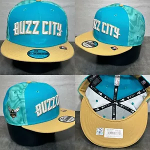 Gorra Charlotte Hornets 9Fifty Snapback "Buzz City" Gradiente Hechizo Logo Gorra H66 - Imagen 1 de 11