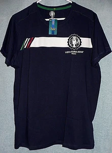 ITALIA Italy Authentic Soccer Team BLUE T-SHIRT EUROCUP FRANCE 2016 Size XL - Picture 1 of 3