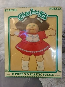 VINTAGE 1983 CABBAGE PATCH KIDS ILLCO 3-D PLASTIC PUZZLE 11 PIECE  - Picture 1 of 3