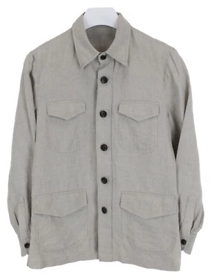 SUITSUPPLY William Jacket Men's UK 34 Pure Linen Light Unlined Button Belted - Image 1 of 4