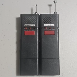 Radio transceptor de bolsillo PocketCom XB-100 1976 vintage hecho en Hong Kong, 2ea. - Imagen 1 de 9