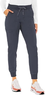 Pantalón Exfoliante Med Couture 7710 Touch Para Mujer Yoga Jogger, Nuevo Con Etiquetas, Gris Estaño, Grande Foto 1 de 3