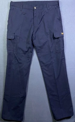 Pantalones Workrite FR para hombre 40x37 (36) (sin etiqueta) azul marino ignífugo Nomex 2112 Cat 2 Foto 1 de 4