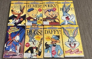 VHS 8 Cartoon Moviestars By MGM/UA Feat. Bugs Bunny, Elmer Fudd, Daffy Duck, Etc - Picture 1 of 3