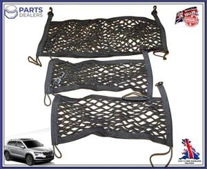 ORIGINAL SKODA KAROQ 2016-2024 CARGO GEPÄCK KOFFERRAUM SICHERHEITSNETZ SET 57A8676137EY - Bild 1 von 8