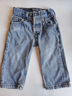 VTG 1998 Levis 501 Toddler Kids Blue Jeans Denim Sz 1 Reg 90s Vintage - Imagem 1 de 4
