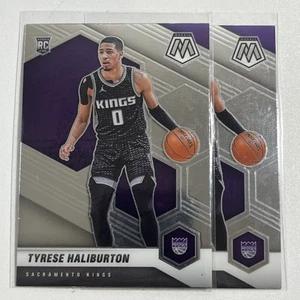 (2) Lote Tyrese Halliburton 2020-21 Panini Mosaic Baloncesto RC #204 Base Novato - Imagen 1 de 1