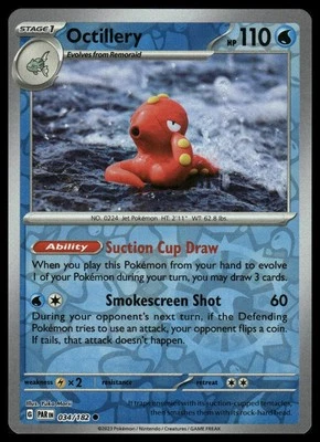 SV04: Paradox Rift #034/182 Octillery Reverse Holo - Image 1 of 2