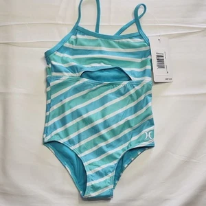 Hurley Girls One-Piece Swimsuit – Size 4 & 5/6 NWT UPF 50+ - Picture 1 of 4