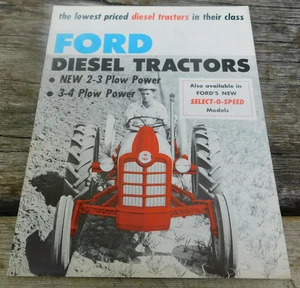 1950's Original Ford 601 701 801 901 Diesel Tractor Color Sales Brochure - Picture 1 of 4