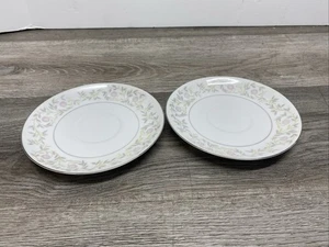 Lot of 2 Mikasa Fine China Croyden 5234 Cup Plate Saucer for Coffee Cup - Picture 1 of 11