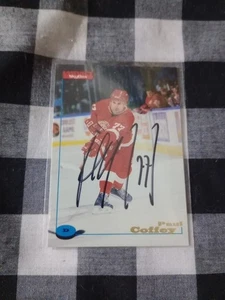 Paul Coffey Signed Sky Box Impact Hockey Card Detroit Redwings - Picture 1 of 1