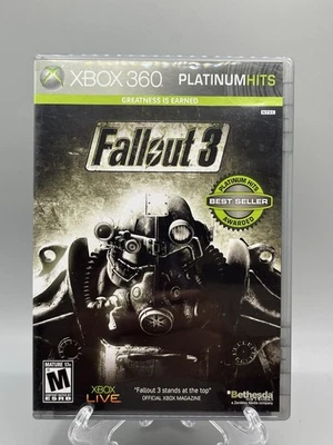 Fallout 3 GOTY Xbox 360 Platinum Hits w Manual Complete CIB Bethesda Games - Bild 1 von 4