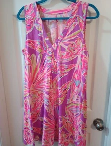 Lilly Pulitzer Pink & Purple L Sundress, EUC - Picture 1 of 18