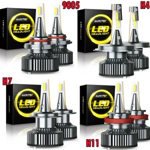 AUXITO H4 CANBUS H7 H11 H13 9006 9007 9012 LED Headlight Bulb High Low Beam Lamp - Picture 1 of 76